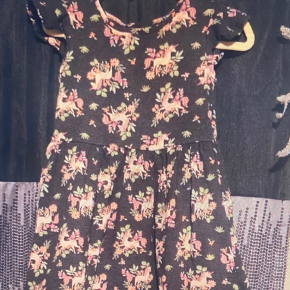 Jumping Beans Floral Dress - Black and Pink - Picture 1 of 1
